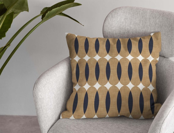 Beige and navy throw pillows new arrivals