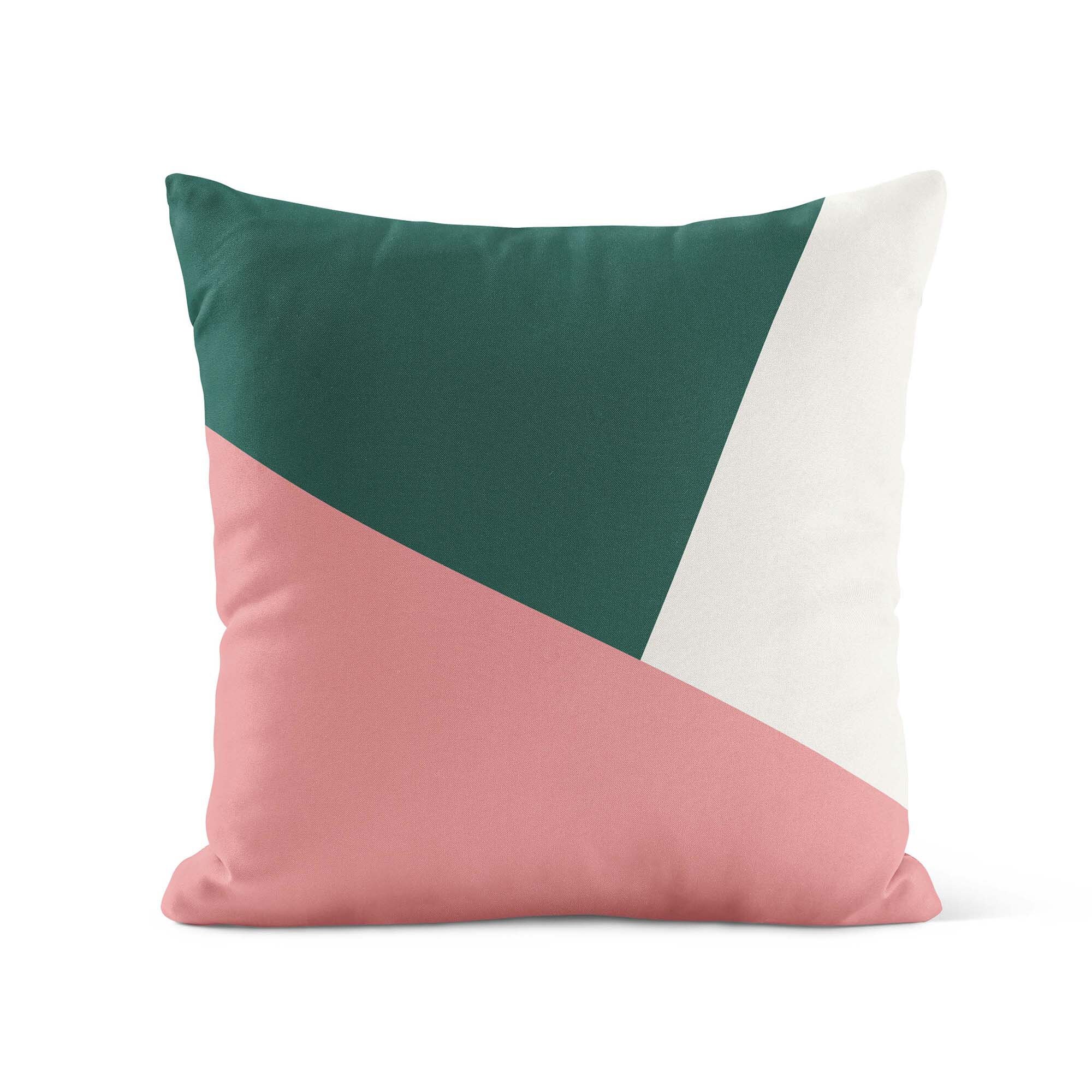  Color Blocks Lumbar Pillow Cover with Elastic Band