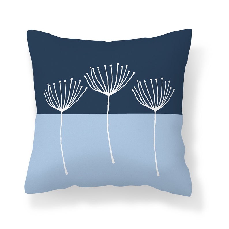 Red Navy Light Blue Throw Pillow Cover Unique Couch Cover Mix and Match Pillow Cases