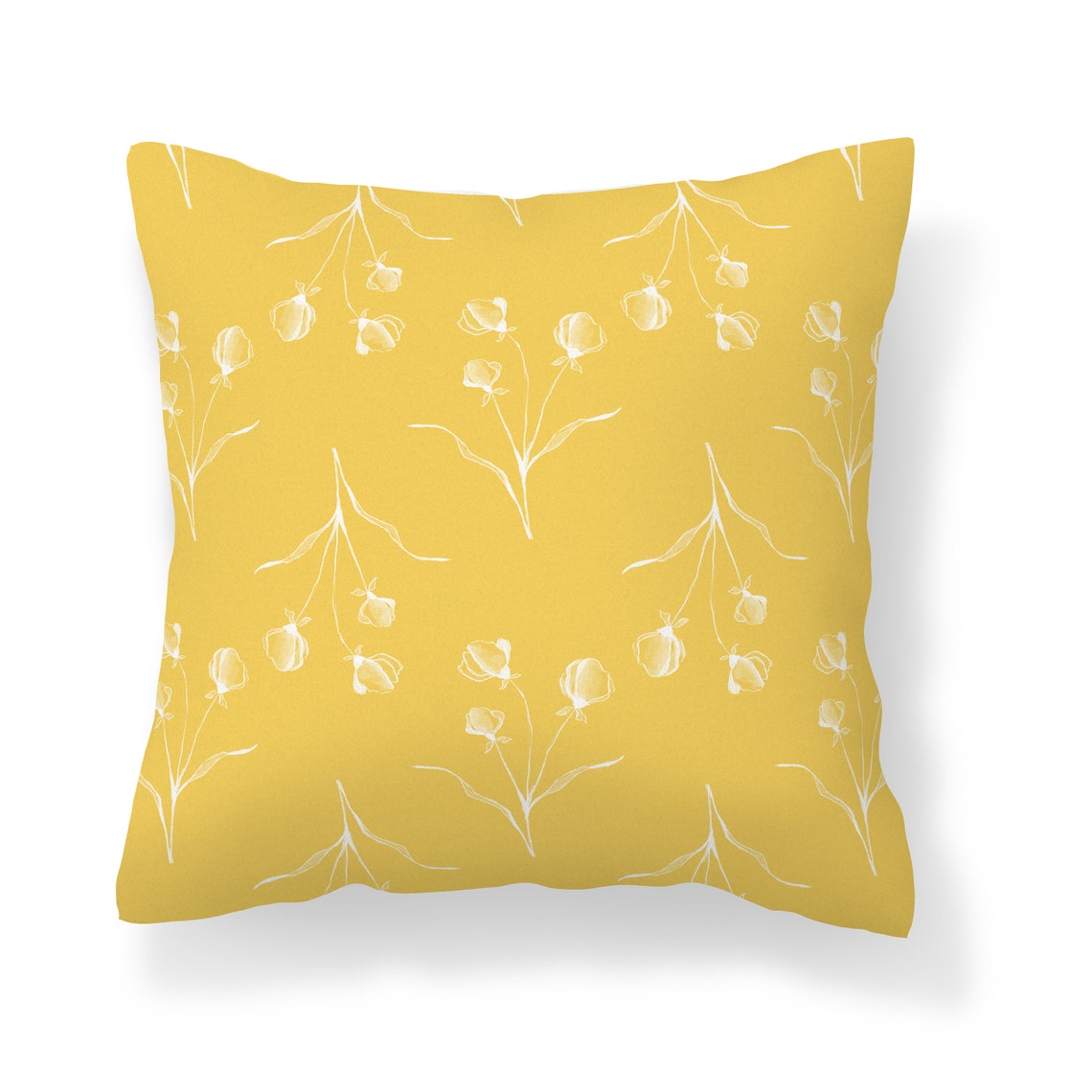 Yellow Cream Throw Pillow Cover Modern Mix and Match Pillow Etsy