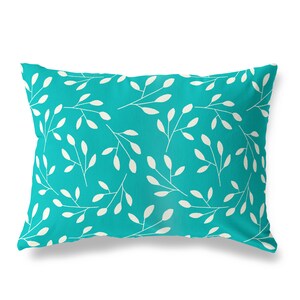 Burnt Orange Teal Blue Throw Pillow Cover 14x20 Lumbar Pillow Case Modern Mix and Match Pillow Cases Accent Pillows for Couch image 7