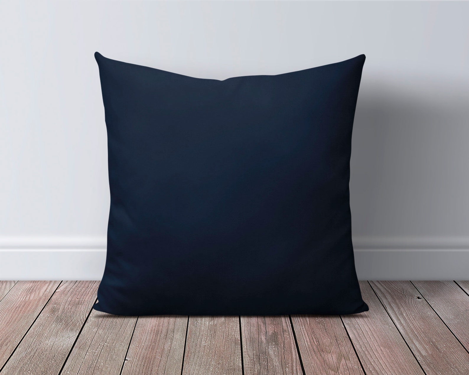 Solid Dark Navy Throw Pillow Cover Deep Blue Pillow Case Etsy