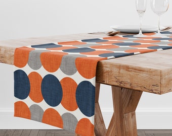 Cotton Sateen Table Runner Roostery Tablerunner Retro Vintage Inspired Floral Mod Tulip Mid Century Modern Bold Print 16in x 108in Cotton Sateen Table Runner Roostery Tablerunner Retro Vintage Inspired Floral Mod Tulip Mid Century Modern Bold Print 16in x 108in