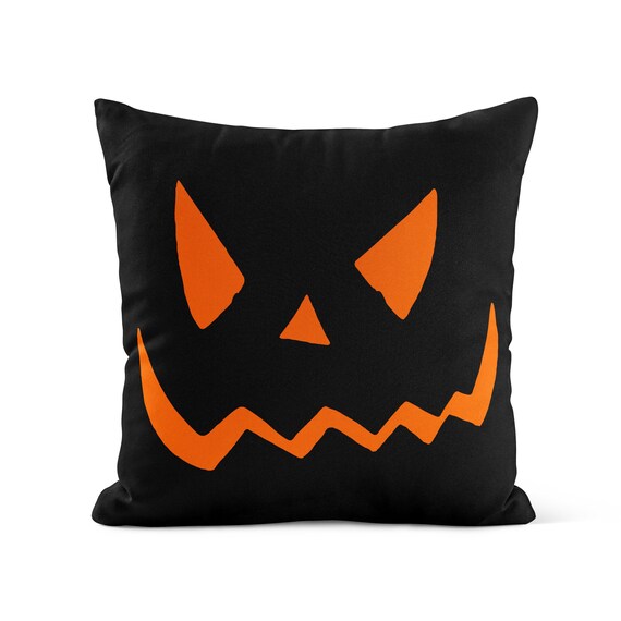 jack o lantern throw pillow