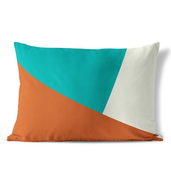 Orange Lumbar Pillow Etsy