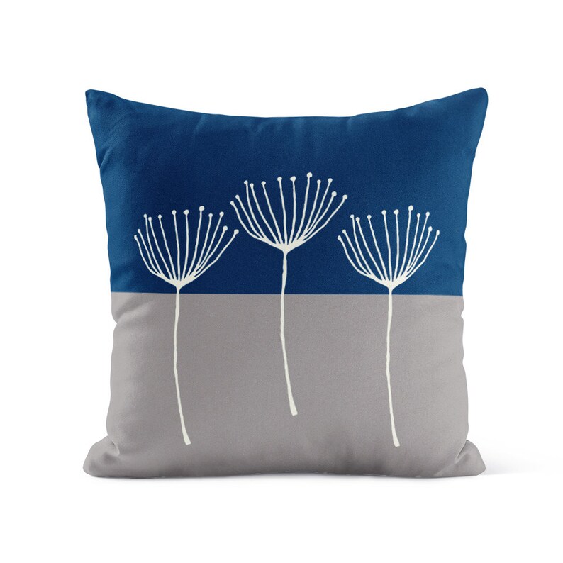 Gray Blue Outdoor Pillow Patio Cushions Patio Decor Etsy