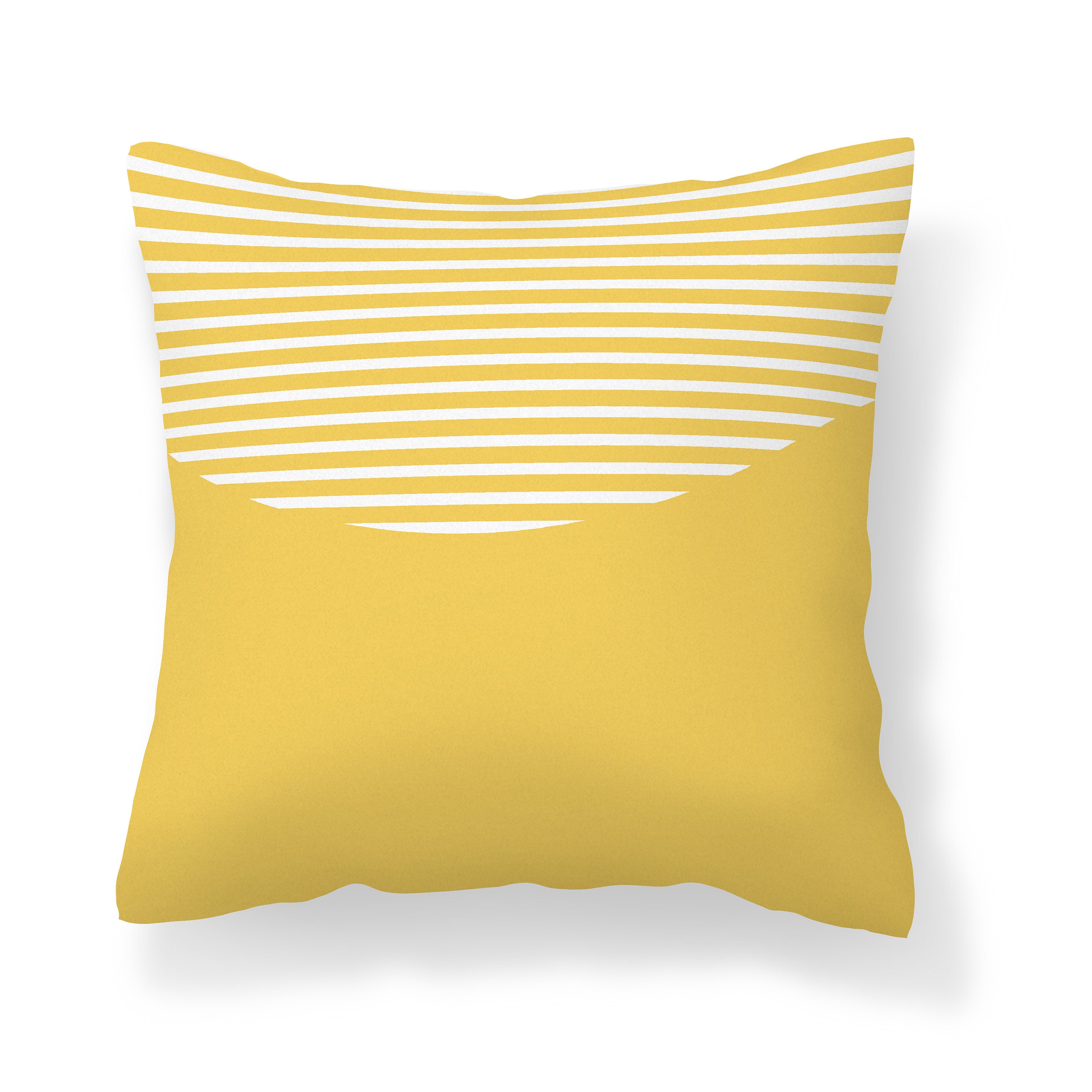 Yellow Cream Throw Pillow Cover Modern Mix and Match Pillow Etsy