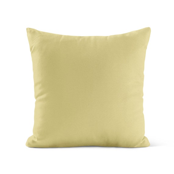pale yellow throw pillows