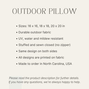 Burnt Orange Pumpkin Outdoor Pillow • Minimalist Autumn Fall Pillow for Porch & Patio image 2