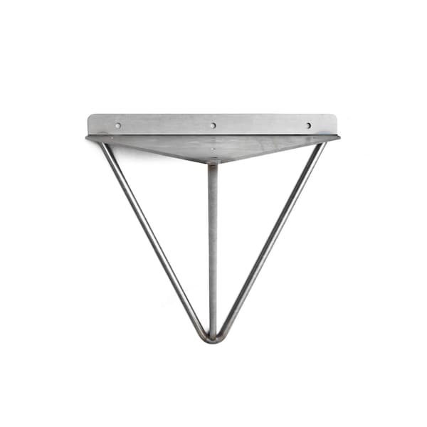 Prism Hairpin Shelf Brackets (Set of 2) - Industrial, Mid century modern, Metal brackets
