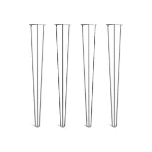 4 x Hairpin Legs - Counter Top - 34 inch. Including FREE Screws and Protector feet (All Styles and Finishes, 3/8&quot; & 1/2&quot;)