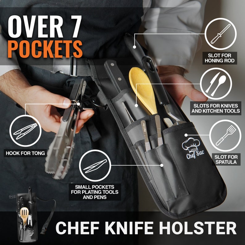 Chef Sac Knife Holster Chef Tools Belt Etsy