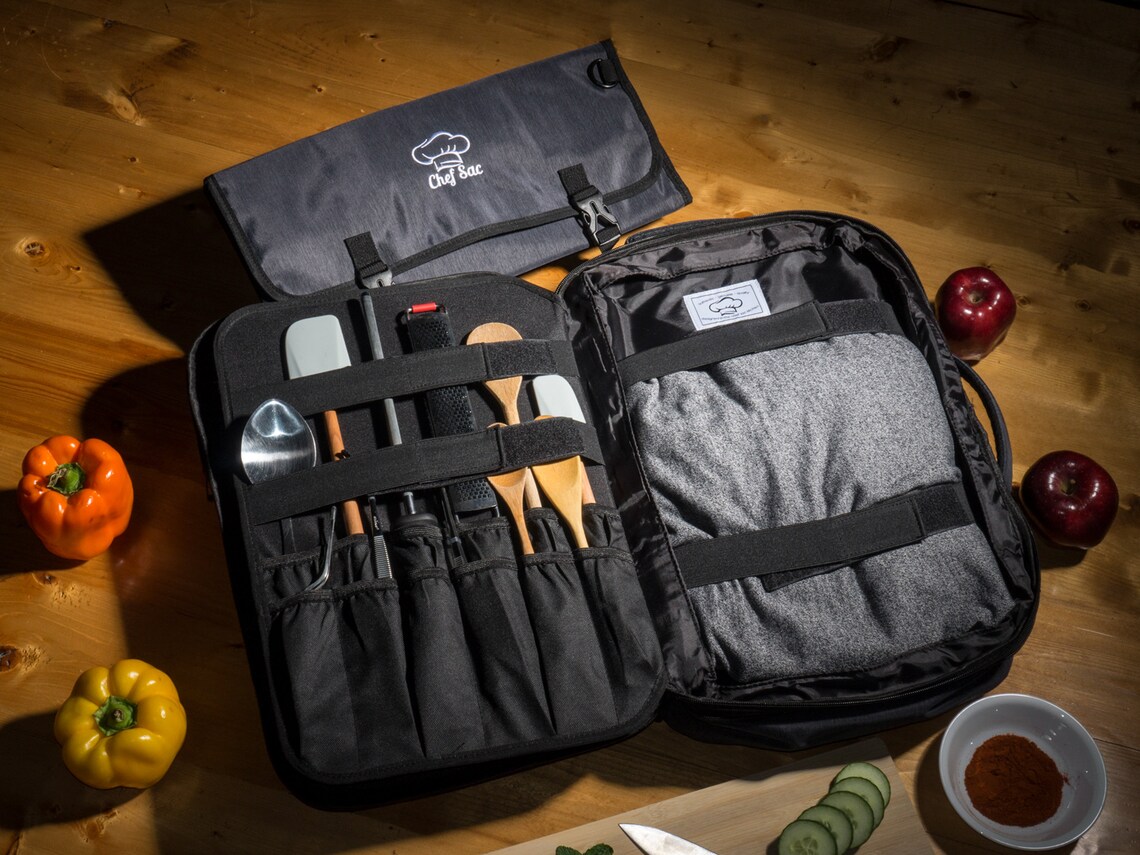 Chef Knife Backpack Set With Roll Bag 30 Pockets for Etsy