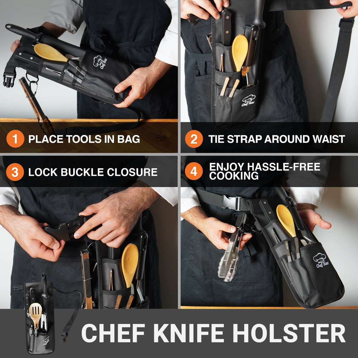 Chef Sac Knife Holster Chef Tools Belt Etsy