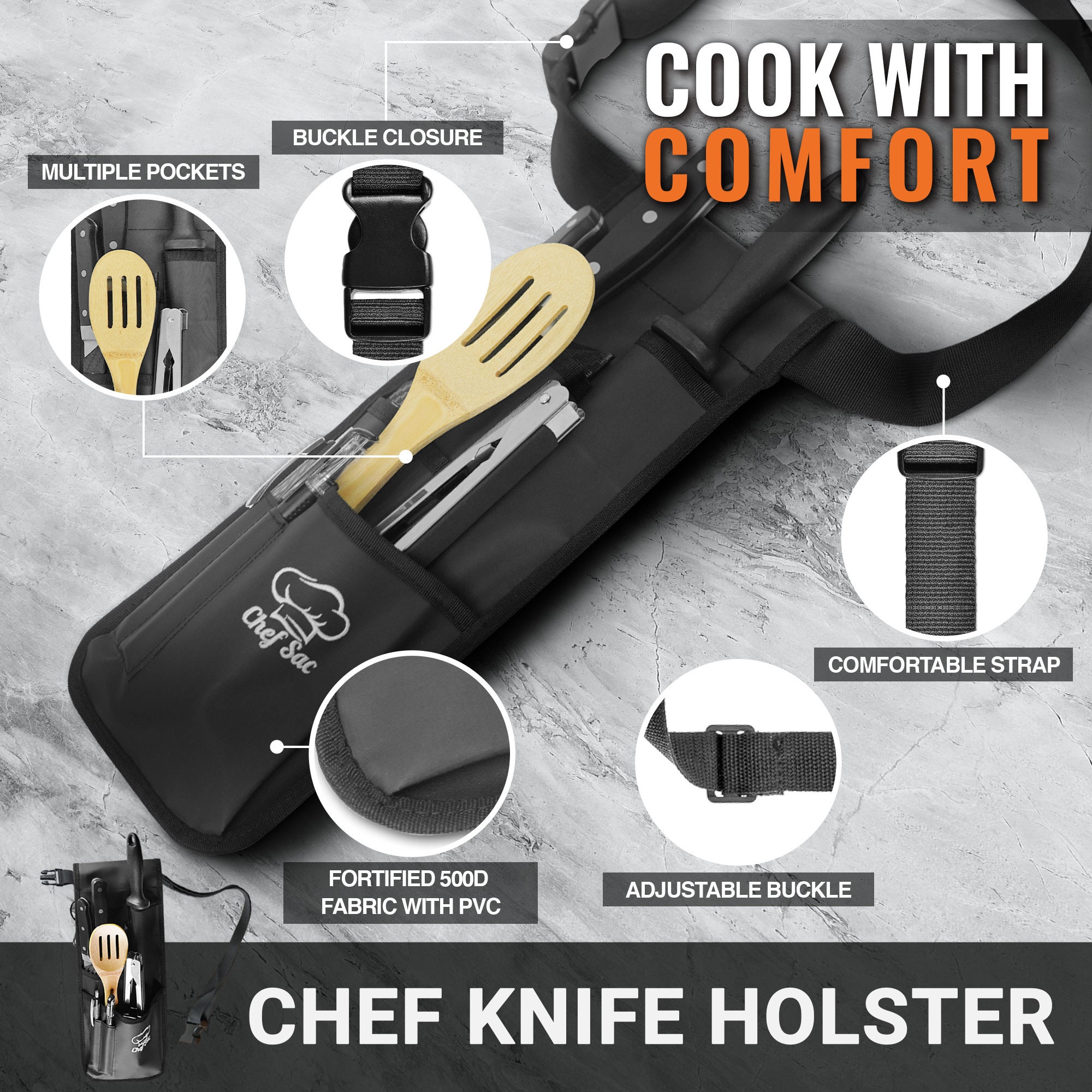 Chef Sac Knife Holster Chef Tools Belt Etsy