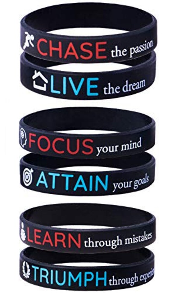 AMPM Collective Silicone Motivational Wristbands Daily Faith Devotion Religious Motivation Rubber Inspirational Bible Quote Bracelets Unisex Men Women Teens AMPM Collective Silicone Motivational Wristbands Daily Faith Devotion Religious Motivation Rubber Inspirational Bible Quote Bracelets Unisex Men Women Teens