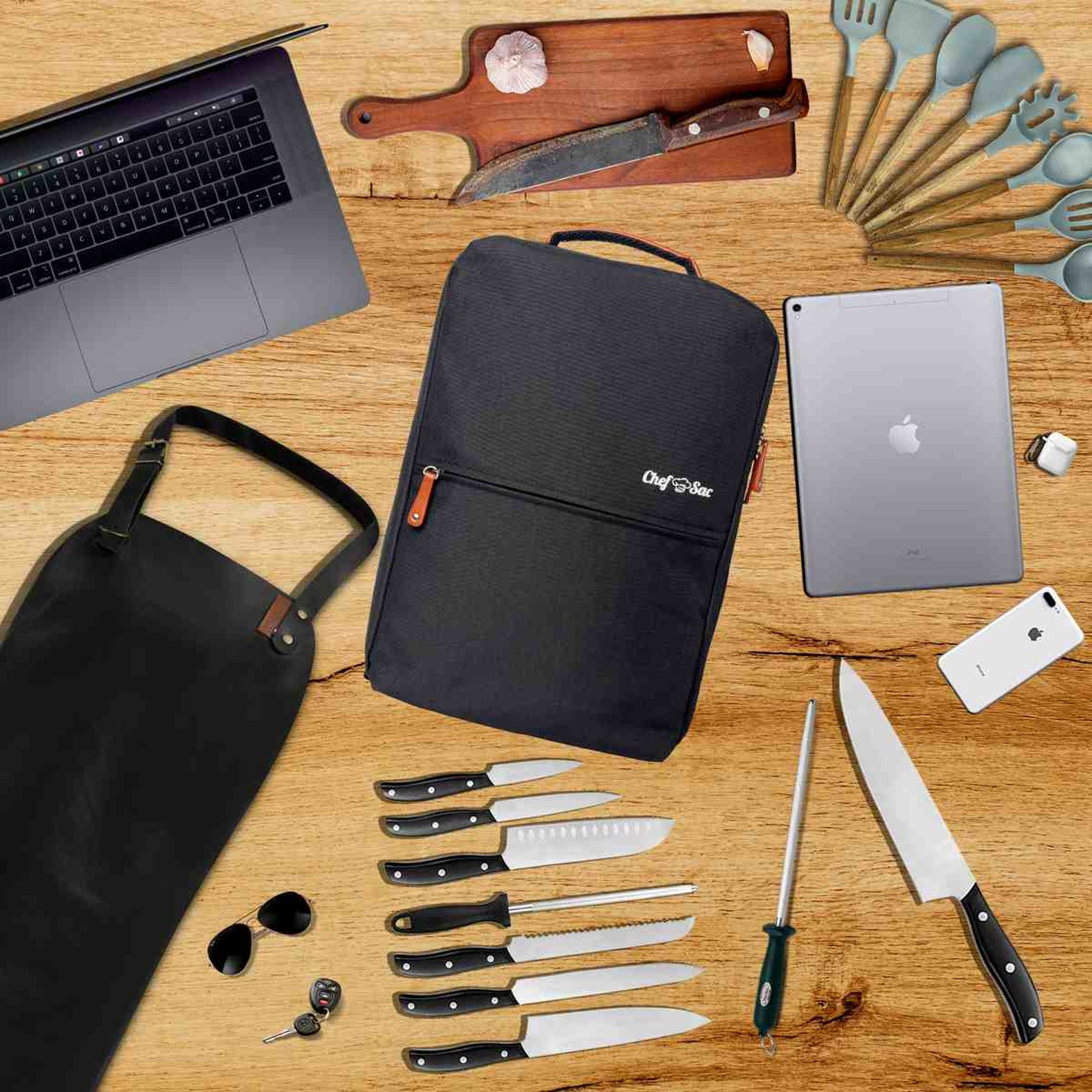 Chef Knife Backpack 25 Pockets for Knives & Kitchen Etsy