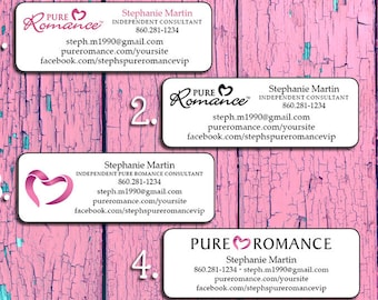 INTIMATE PARTY Catalog LABELS, Return Address Labels, Romance, Personalized