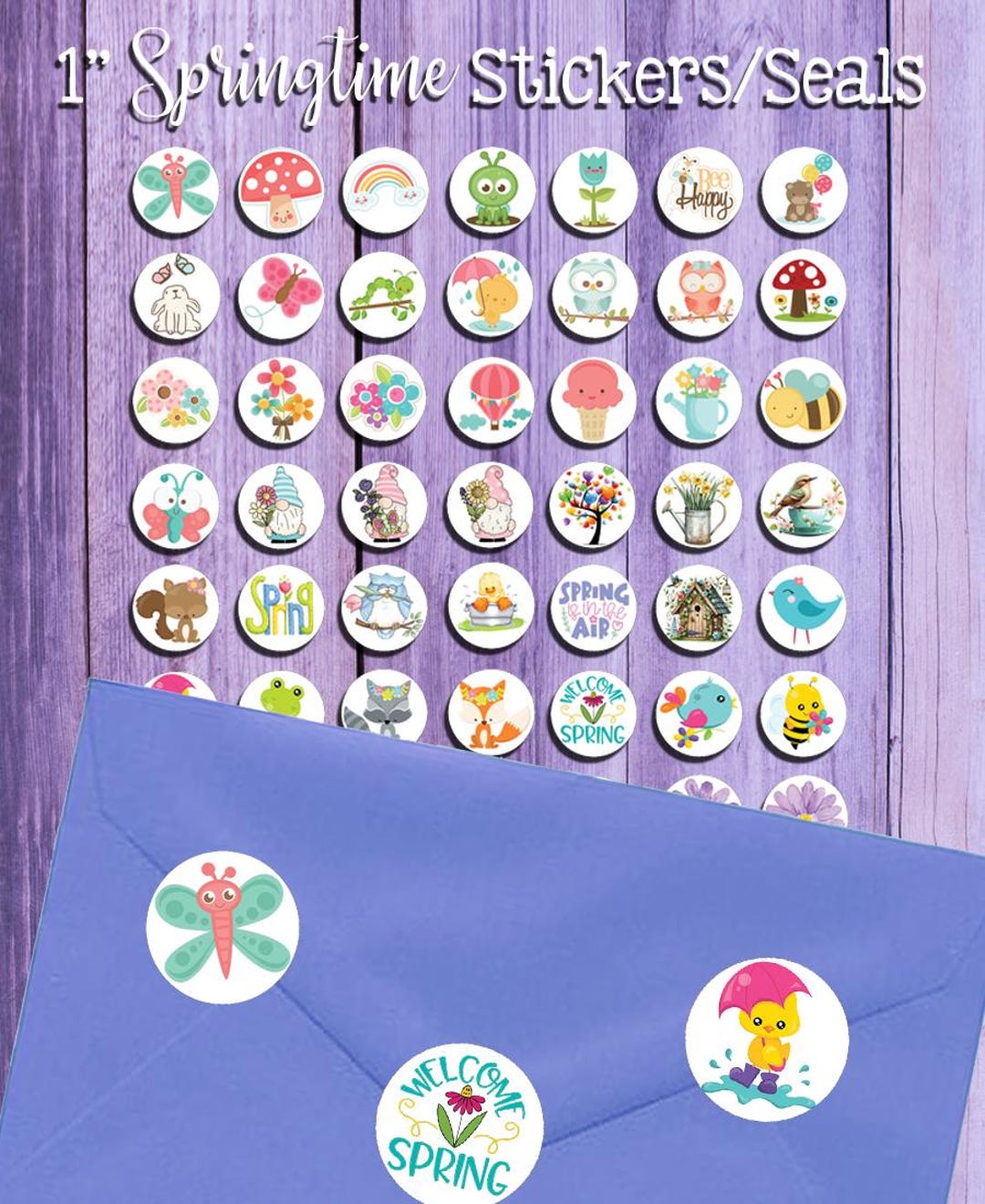 Spring Time Clear Sticker 1