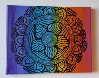 Mandala painting | Etsy