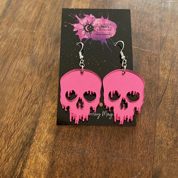 Skull Earrings Etsy