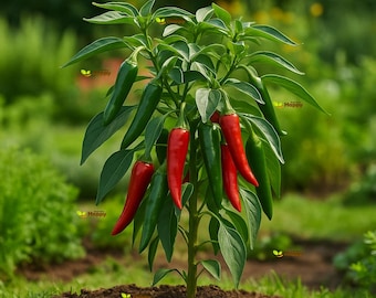 Peperone 'Marconi Rosso' (Capsicum annuum) semi