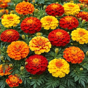 CALENDULA FRANCESE - BONITA Mista - 450 semi - Nana - Fiori doppi - Fiore