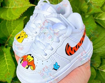 Scarpe personalizzate Air Force 1's Kid, scarpe da ginnastica dipinte per bambini piccoli, regalo di compleanno per la figlia