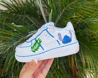 Zapatos personalizados Air Force 1 Bebé, Zapatillas pintadas para niños, Regalo de cumpleaños para él