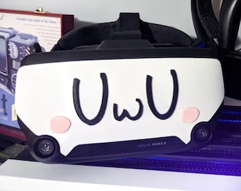 UwU VR Visor | Fits Index Headset | Magnetic 3D Print
