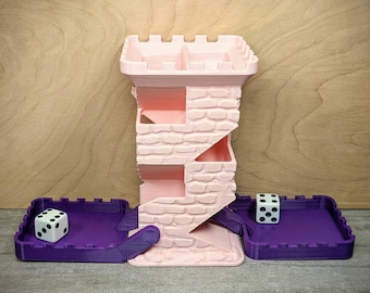 Castle Brick Dice Tower | Tabletop Dice Roller | Kid Friendly