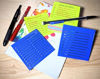 Sticky Note Stencils | 3x3 Checklist Guide Marker