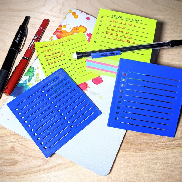 Sticky Note Stencils | 3x3 Checklist Guide Marker