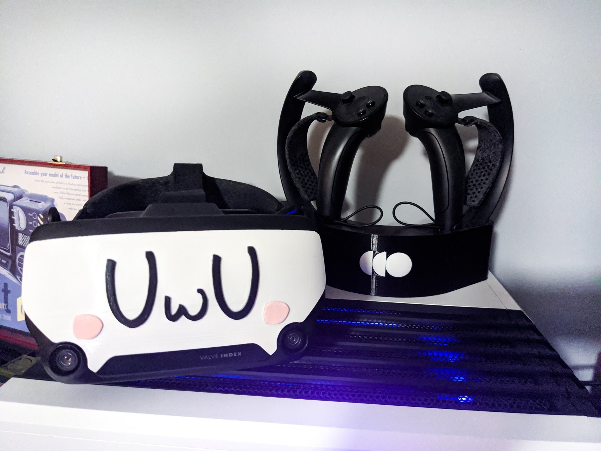 Helt vildt At afsløre Gud Uwu VR Visor Fits Index Headset Magnetic 3D Print - Etsy