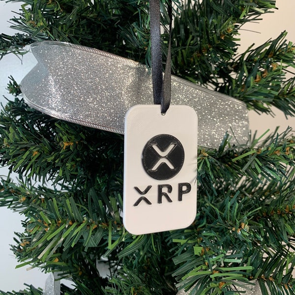 XRP Christmas Ornament, 3D Printed with Plastic