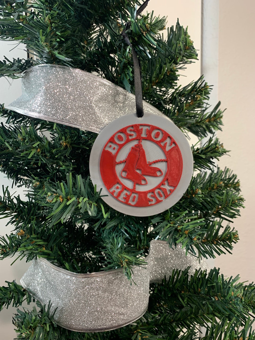 Boston Red Sox Christmas Ornament 3D Printed With Plastic Etsy