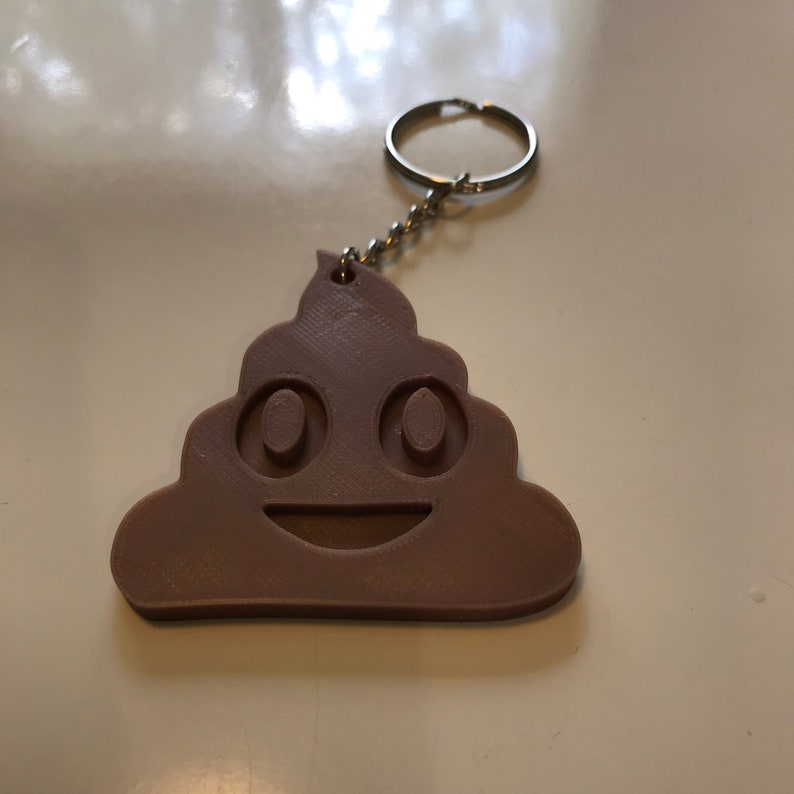 Poop Emoji Keychain Etsy