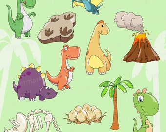 Dinosaur Clipart, dinosaur clipart, t rex, jurassic park, clipart, clip art, raptor, fossils, cute dinosaurs clipart, velociraptor, volcano