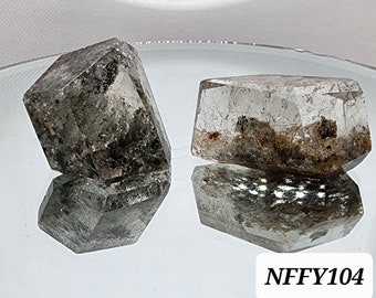 Garden Quartz, Lodolite, 4 Season Freeform, Phantom Quartz 2 Pieces