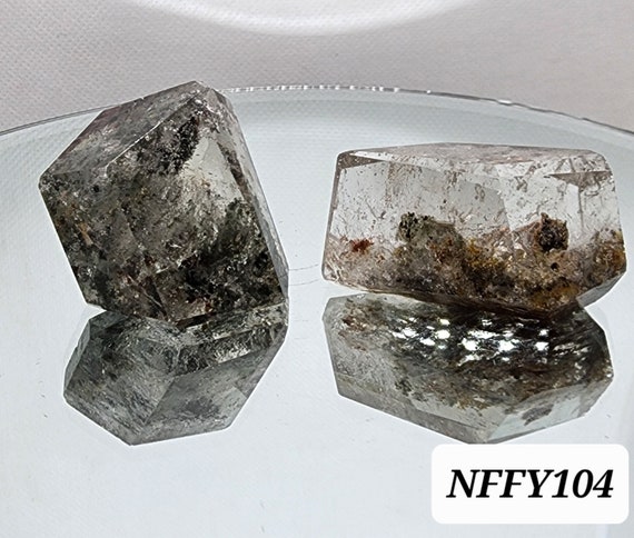 Garden Quartz, Lodolite, 4 Season Freeform, Phantom Quartz 2 Pieces