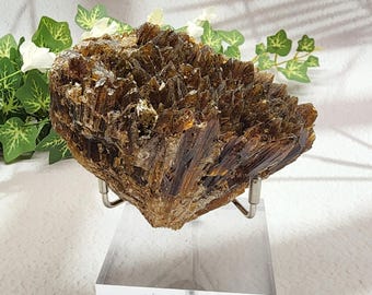 Raw Amber Calcite Specimen, Large, Honey Calcite, Raw Calcite, Amber Calcite Cluster, Crystal Energy Gift