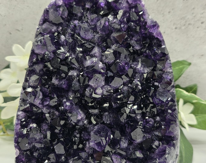 Uruguay Amethyst Cluster 5 LB 14 Oz Deep Purple Amethyst Cathedral Natural Crystal