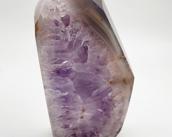 Amethyst & Agate Tower: Freeform Healing Crystal Point