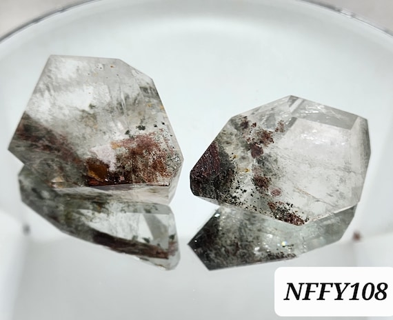 Garden Quartz, Lodolite, 4 Season Freeform, Phantom Quartz 2 Pieces