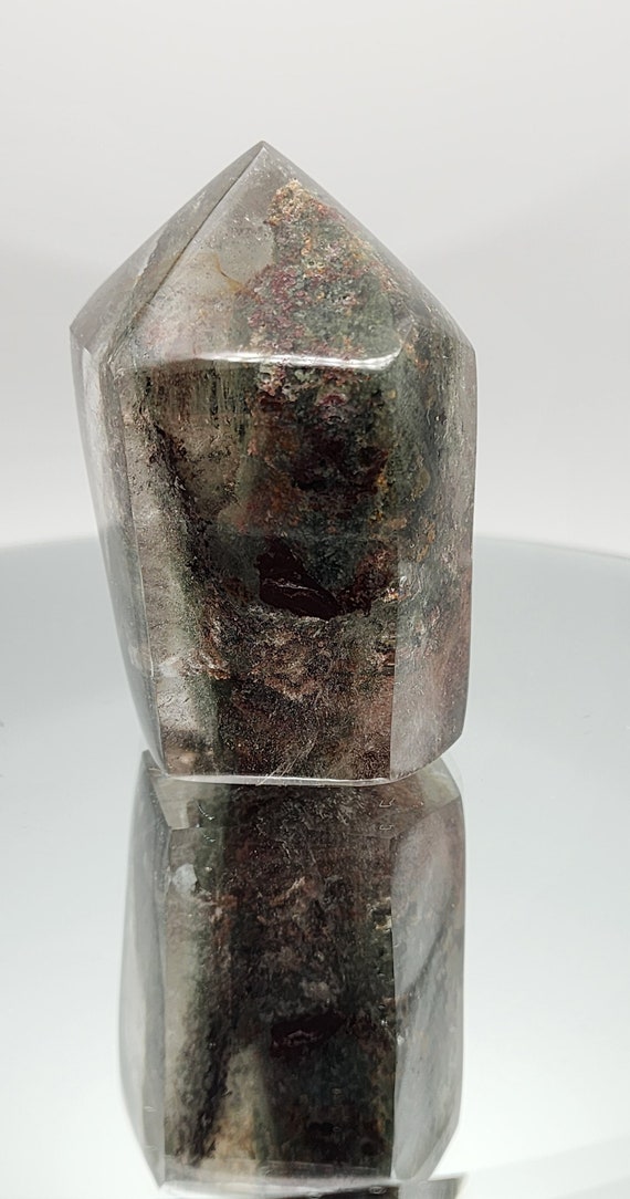 Garden Quartz, Lodolite, 4 Season, Point,Obelisk, Stunning Piece, Metaphysical Healing Quartz, Grounding Stone.