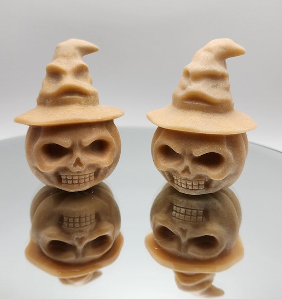 Yellow Jade, Pumpkin Set, Hand Carved Gemstone, Halloween Decoration, Halloween Pumpkin Decor, Jade Pumpkin