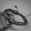 Raw black tourmaline bracelet for men and women Adjustable protection stone bracelet product logo