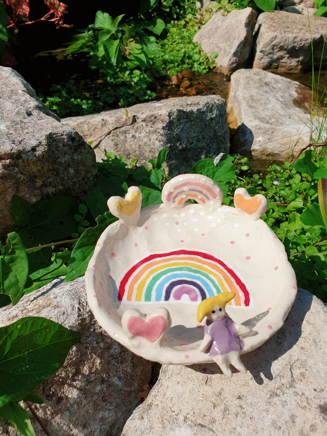 The Silly Axolotl Yarn Bowl Handmade Ceramic Yarn Bowl. Hand Pinched.  Bamboo Matching Knitting Needle. Axolotl Plant Pot Axolotl Vase Gift 
