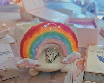 Rainbow Pot-kollektionen 2! Keramik, handgjord planteringskruka, suckulentkruka, kaktuskruka, plantering, hemmastudio, keramikpresent, födelsedagspresentidéer.
