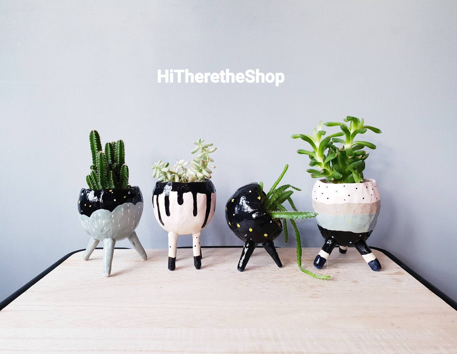 The Darkness and Light Collection - Ceramics Handmade Plant Pot, Succulent  Pot, Cactus Pot, Indoor Outdoor Planter, Gift Ideas, Home Décor. - Etsy, image size:1600x1238